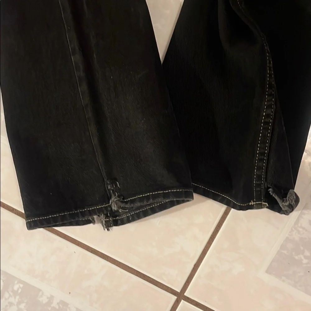 Vintage Tommy Hilfiger Black Straight-Leg Jeans with Classic Design